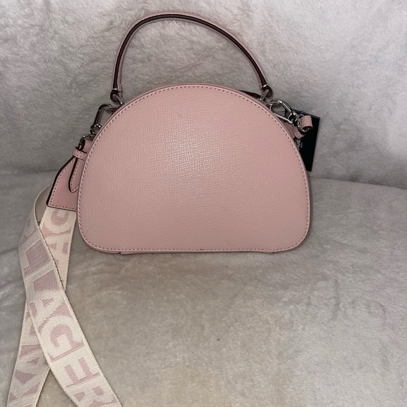 NWT Karl Lagerfeld Paris Maybelle Pink Crossbody Bag with Floral Design - Picture 11 of 11